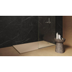 Zenon Essenza Minimal douchevloer - 120x90cm - antislip - antibacterieel - mineraalmarmer - rechthoek - Vertigo light (grijs) SW1418445
