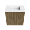 Mondiaz JOYA 40cm meuble de toilette - couleur Dusk - Vasque FAYE position Milieu Sans trou de robinet couleur Talc SW1421548