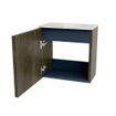 Mondiaz JOYA-DLUX Meuble de toilette 40cm - couleur Shadow - Lavabo FAYE position Droite 1 trou de robinet couleur Opalo SW1422916