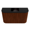 Mondiaz JOYA 73.2cm toiletmeubel - ronding links en rechts kleur Ruby - Wastafel FAYE positie Midden Zonder kraangat kleur Urban. SW1421907