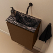 MONDIAZ TURE-DLUX Meuble toilette - 40cm - Rust - EDEN - vasque Lava - position droite - sans trou de robinet SW1103984