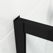 Marenza Slide Quick Fit Badwand - 2 delige schuifdeur - 170x150cm - 6mm veiligheidsglas - anti kalk - mat zwart SW491647