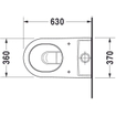 Duravit Starck 2 cuvette pour réservoir apparent vario avec fixation dissimulée sans réservoir blanc 0295871