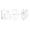 GO by Van Marcke XJoy spoelrandloos PACK staand toilet verhoogd PK zonder spoelrand porselein wit wczitting sofclose in kunststof SW287128