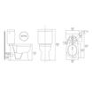 GO by Van Marcke XJoy Staand Toilet - spoelrandloos - verhoogd - PK - wc zitting - soft close - porselein wit SW287128