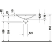 Duravit D-Neo lavabo encastré 60x44x17cm 1 trou de robinet rectangulaire Céramique Blanc SW640396