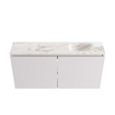 MONDIAZ TURE-DLUX Meuble toilette - 100cm - Cale - EDEN - vasque Frappe - position droite - 1 trou de robinet SW1102695