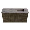 Mondiaz JOYA-DLUX 80cm meuble de salle de bains - couleur Shadow - Vasque FAYE position Droite 1 trou de robinet couleur Sombra. SW1425195
