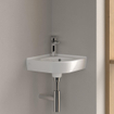 Villeroy & Boch O.novo Lavabo WC d'angle 32x32cm avec trou pour robinetterie sans trop-plein blanc SW84226