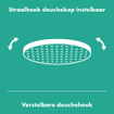 Hansgrohe Pulsify hoofddouche 10.5cm 1jet green zonder arm mat zwart SW651484