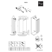 Plieger Trento designradiator verticaal met middenaansluiting 1800x350mm 814W wit structuur SW105320