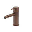Hotbath Cobber bidetmengkraan L-uitloop zonder waste L-uitloop zonder waste geborsteld koper PVD SW230024