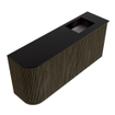 Mondiaz JOYA 91.6cm toiletmeubel - ronding links kleur Shadow - Wastafel FAYE positie Rechts Zonder kraangat kleur Urban. SW1421576