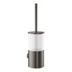 GROHE Atrio Porte-brosse de toilette - montage mural - rond - fermé - graphite dur brossé SW224914