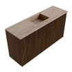 Mondiaz JOYA-DLUX 80cm toiletmeubel - kleur Walnut - Wastafel FAYE positie Midden 1 kraangat kleur Saba. SW1424635