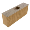 Mondiaz JOYA-DLUX 100cm meuble de toilette - couleur Oak - Vasque FAYE position Milieu 1 trou de robinet couleur Arena. SW1423879