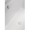 Duravit HappyD 2 Baignoire avec tabliers avec dossier droite 180x80x46cm rectangulaire acrylique avec pieds blanc SW54608