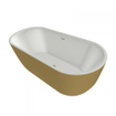 Xenz Humberto ligbad - 170x75cm - Solid surface Goud/Wit SW647829