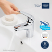 Grohe Swift QuickFix Mitigeur lavabo - M size - avec bonde puch open - chrome SW1109327