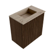 Mondiaz JOYA-DLUX Meuble de toilette 40cm - couleur Walnut - Vasque FAYE position Milieu Sans trou de robinet couleur Arena SW1424306