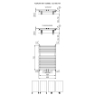 Plieger Florian Nxt M designradiator dubbel horizontaal met middenaansluiting 722x500mm 505W wit 7255213
