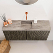 Mondiaz JOYA-DLUX 90cm toiletmeubel - kleur Shadow - Wastafel FAYE positie Midden Zonder kraangat kleur Oza. SW1425048