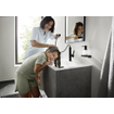 Hansgrohe Finoris wastafelmengkraan 1 - hendel Mat zwart SW651140