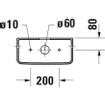 Duravit D-neo reservoir 395x180x360mm wit SW640413