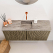 Mondiaz JOYA-DLUX 90cm meuble de toilette - couleur Dusk - Vasque FAYE position Milieu Sans trou de robinet couleur Oza SW1425988