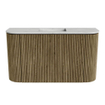 Mondiaz JOYA-DLUX 73.2cm toiletmeubel - ronding links en rechts kleur Dusk - Wastafel FAYE positie Midden Zonder kraangat kleur Opalo. SW1423367