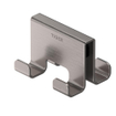 Tiger Caddy Handdoekhaak - voor glaswand - 6-8mm - dubbel RVS geborsteld SW877194
