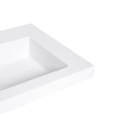 BRAUER Foggia lavabo pour meuble 160cm 2 lavabos 2 trous marbre minéral blanc SW10298