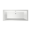 Xenz Society Duobad - 170x75x53 - afvoer Midden - acryl - wit SW102898