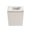 MONDIAZ TURE-DLUX Meuble de toilettes 40 cm Linen. EDEN lavabo Frappe position milieu. Sans trou de robinet. SW1102817