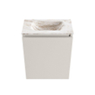 MONDIAZ TURE-DLUX Meuble toilette - 40cm - Linen - EDEN - vasque Frappe - position centrale - sans trou de robinet SW1102817