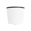 MONDIAZ LAVIE wandclosetpack - 36x53cm - diepspoel - rimless - Talc (offwhite) - softclose - quick-release - toiletzitting - Dark grey (grijs) SW1208611