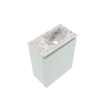 MONDIAZ TURE-DLUX Meuble toilette - 40cm - Greey - EDEN - vasque Glace - position droite - sans trou de robinet SW1103333