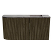 Mondiaz JOYA-DLUX 81.6cm toiletmeubel - ronding links kleur Shadow - Wastafel FAYE positie Rechts 1 kraangat kleur Sombra. SW1425220