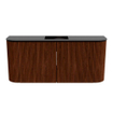 Mondiaz JOYA 93.2cm toiletmeubel - ronding links en rechts kleur Ruby - Wastafel FAYE positie Midden Zonder kraangat kleur Urban. SW1421914
