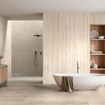 Ragno Realstone Travertino Carrelage de sol - 120x60cm - 9mm - rectifié - Vein Bianco (Blanc) SW1171367