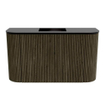 Mondiaz JOYA 73.2cm meuble de salle de bains - arrondi gauche et droit couleur Shadow - Vasque FAYE position Milieu Sans trou de robinet couleur Urban SW1421542