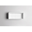 Clou New Flush fontein 38x18cm zonder kranenbank met afvoerplaat aluite Wit mat SW106247