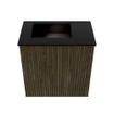 Mondiaz JOYA 40cm meuble de toilette - couleur Shadow - Vasque FAYE position Gauche Sans trou de robinet couleur Urban SW1421475