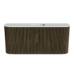 Mondiaz JOYA-DLUX 93.2cm toiletmeubel - ronding links en rechts kleur Shadow - Wastafel FAYE positie Midden 1 kraangat kleur Opalo. SW1422965
