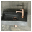 Differnz Hura Set lave-mains avec robinet droit cuivre rose Béton SW285492