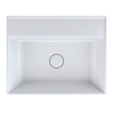 Arcqua Edge Opbouw Wastafel - 60x47x12cm - zonder kraangat - cast marble - mat wit SW1581344