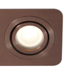 QAZQA Alberto Ensemble de spots encastrés - 2 spots - 11x17,5cm - y compris ampoule LED claire - IP44 - Rectangulaire - Bronze SW1477242