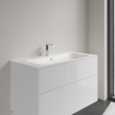 Villeroy & Boch Finion Lavabo pour meuble 100x50cm 1 trou de robinet avec trop-plein caché Ceramic+ stone white SW209577