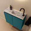 MONDIAZ TURE-DLUX Meuble toilette - 60cm - Smag - EDEN - vasque Glace - position droite - 1 trou de robinet SW1103519