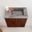 Mondiaz JOYA-DLUX Meuble de toilette 40cm - couleur Ruby - Vasque FAYE position Droite 1 trou de robinet couleur Sombra. SW1425642